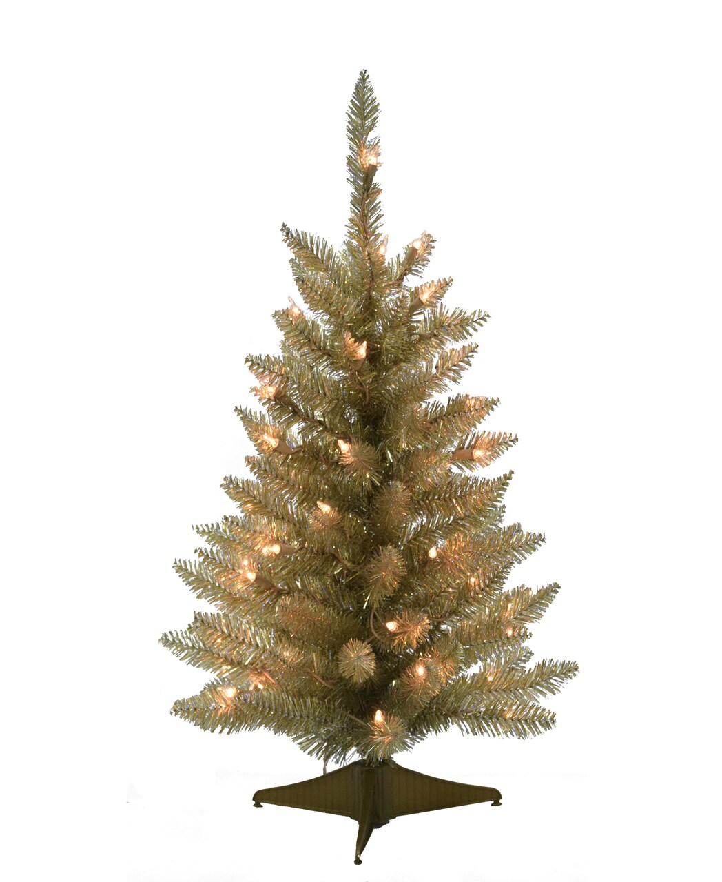 Perfect Holiday 2ft Pre-lit Tabletop Christmas Tree - Champagne
